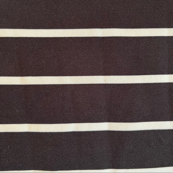 INC Petite Womens Classic Black & White Striped Boat Neck Top - Picture 5 of 8